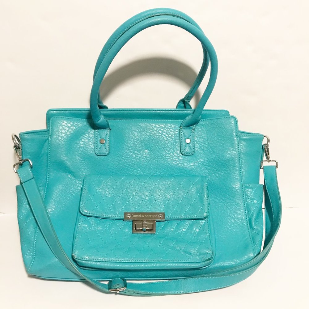 Damsel in Defense Teal Concealed Carry Purse